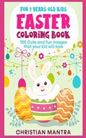 Easter Coloring Book For 7 Years Old Kids