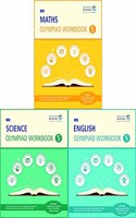 SBB Maths, Science and English Olympiad Workbook Combo - Class 5