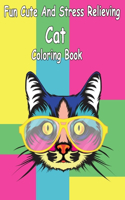 Fun Cute And Stress Relieving Cats Coloring Book: Drinking Cats Coloring Book