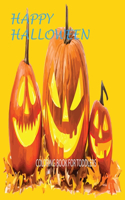 happy halloween coloring book for toddlers