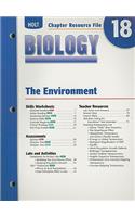 Holt Biology Chapter 18 Resource File: The Environment