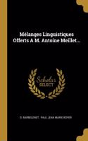 Mélanges Linguistiques Offerts A M. Antoine Meillet...