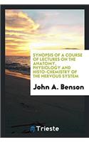 SYNOPSIS OF A COURSE OF LECTURES ON THE