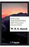 English Philosophers; Sir William Hamilton