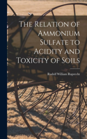 Relation of Ammonium Sulfate to Acidity and Toxicity of Soils