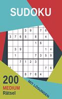 Sudoku 200 Medium Rätsel Mit Lösungen