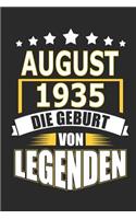August 1935 Die Geburt von Legenden
