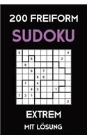 200 Freiform Sudoku Extrem Mit Lösung