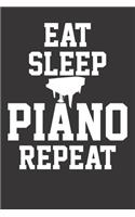 Notebook: Piano Dot Grid 6x9 120 Pages Journal