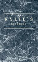 Kylie's Notebook: Personalised Custom notebook for Kylie: Beautiful marble effect notebook notepad jotter - makes a special personal gift and present for Kylie