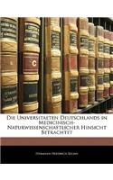 Universitaeten Deutschlands in Medicinisch-Naturwissenschaftlicher Hinsicht Betrachtet