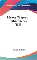 History Of Spanish Literature V3 (1863)