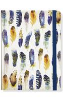 Jrnl Mid Watercolor Feathers