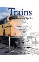 Trains Adults Coloring Book