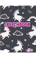 Unicorn Sketchbook 200 pages