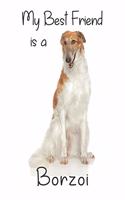 My best Friend is a Borzoi (Squared Paper): 6" x 9" Blank Quadrille (quad) ruled Journal Notebook 120 pages of 5mm grid squared graph paper