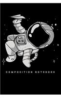Composition Notebook: Space man Astronaut Chilling Lined Notebook Journal Diary 6x9