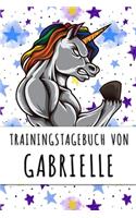 Trainingstagebuch von Gabrielle: Personalisierter Tagesplaner für dein Fitness- und Krafttraining im Fitnessstudio oder Zuhause