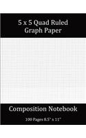 5x5 Quad Ruled Graph Paper Composition Notebook 100 Pages 8