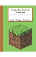 Composition Notebook Wide Ruled Lined Sheets