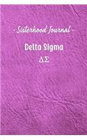 Sisterhood Journal Delta Sigma