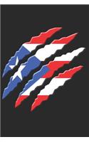 Puerto Rico Notebook: Puerto Rico Notebook - college book - diary - journal - booklet - memo - composition book - 120 sheets - Dot Grid paper 6x9 inch