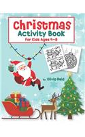 Christmas Activity Book for Kids Ages 4-8