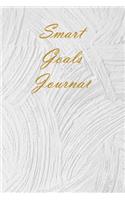 Smart Goals Journal: A 12 Week Daily Goal Setting Workbook Planner Made Simple - Personal Growth Development Plan (White Marble)