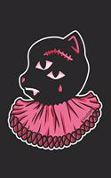 Gothic Cat Notebook: Graph Paper Journal 6x9 - 120 Pages