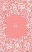 Joy - Dot Grid Journal, Peach Floral