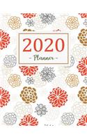 2020 Planner: Daily Weekly And Monthly Calendar Planner - January - December 2020 For To do list Planners And Academic Agenda Schedule Organizer Logbook Journal N