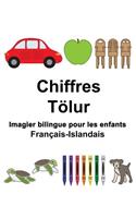 Français-Islandais Chiffres/Tölur Imagier bilingue pour les enfants