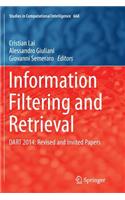 Information Filtering and Retrieval