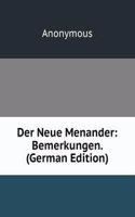 Der Neue Menander: Bemerkungen. (German Edition)