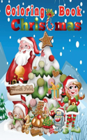 Christmas Coloring Book: The Ultimate Christmas Coloring Books with Fun Easy and Relaxing Pages Gifts for Boys Girls Kids for Kids Ages 8-12,35 Beautiful Pages to Color with