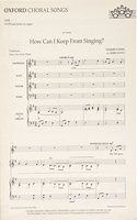 How can I keep from singing?