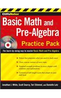 Cliffsnotes Basic Math and Pre-Algebra Practice Pack with CD