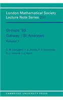 Groups '93 Galway/St Andrews: Volume 1