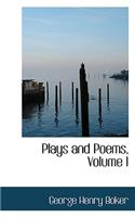 Plays and Poems, Volume I: (English)