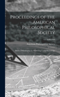 Proceedings of the American Philosophical Society: Held at Philadelphia for Promoting Useful Knowledge; v.1 1838-1840