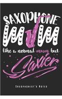 Saxophone Mum Like A Normal Mom But Saxier - Saxophonist's Notes
