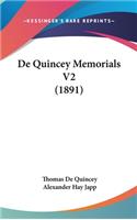 de Quincey Memorials V2 (1891)