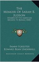 Memoir Of Sarah B. Judson