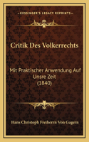 Critik Des Volkerrechts