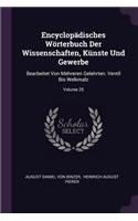 Encyclopädisches Wörterbuch Der Wissenschaften, Künste Und Gewerbe