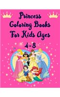 Princess Coloring Books For Kids Ages 4-8: Princesses Jumbo Coloring Book With High Quality Images For Kids Ages 4-8 9-12