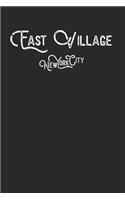 East Village NYC New York City Vintage Look 120 Pages Lined