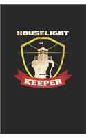 Houselight keeper: 6x9 Lighthouse - dotgrid - dot grid paper - notebook - notes
