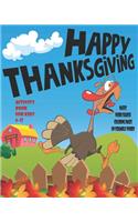 Happy Thanksgiving Activity Book For Kids