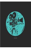 Retro Theater Vintage Kamera: FOTOGRAFEN UND KAMMERMANN NOTIZBUCH 6x9 (A5) 120 Seiten liniert! für Filmer & Kameramänner Fotografie, Theater, Liebhaber im Vintage Retro Style A5 
